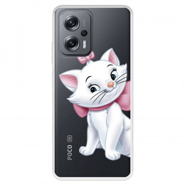 Funda para Xiaomi Poco X4 GT Oficial de Disney Marie Silueta - Los Aristogatos