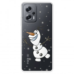 Funda para Xiaomi Poco X4 GT Oficial de Disney Olaf Transparente - Frozen