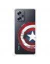 Funda para Xiaomi Poco X4 GT Oficial de Marvel Capitán América Escudo Transparente - Marvel