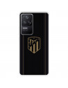 Funda para Xiaomi Poco F4 5G del Atlético de Madrid Escudo Dorado Fondo Negro  - Licencia Oficial Atlético de Madrid