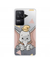 Funda para Xiaomi Poco F4 5G Oficial de Disney Dumbo Silueta Transparente - Dumbo