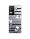 Funda para Xiaomi Poco F4 5G Oficial de Peanuts Snoopy rayas - Snoopy