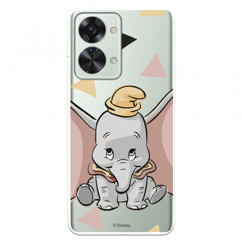 Funda para OnePlus Nord 2T 5G Oficial de Disney Dumbo Silueta Transparente - Dumbo