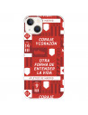 Funda para Iphone 14 del Atlético de Madrid Coraje y corazón  - Licencia Oficial Atlético de Madrid