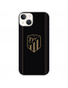 Funda para Iphone 14 del Atlético de Madrid Escudo Dorado Fondo Negro  - Licencia Oficial Atlético de Madrid