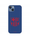 Funda para IPhone 14 Max del FC Barcelona Escudo Rojo Fondo Azul  - Licencia Oficial FC Barcelona