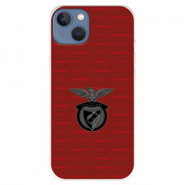 Funda para IPhone 14 Max del Benfica Escudo Fondo Granate  - Licencia Oficial Benfica