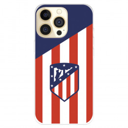 Funda para IPhone 14 Pro del Atlético de Madrid Escudo Fondo Atletico  - Licencia Oficial Atlético de Madrid