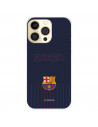 Funda para IPhone 14 Pro del FC Barcelona Barsa Fondo Azul  - Licencia Oficial FC Barcelona