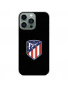 Funda para IPhone 14 Pro Max del Atlético de Madrid Escudo Fondo Negro  - Licencia Oficial Atlético de Madrid