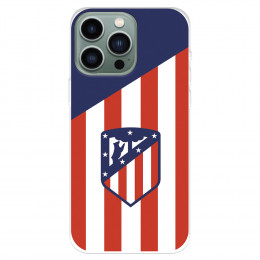 Funda para IPhone 14 Pro Max del Atlético de Madrid Escudo Fondo Atletico  - Licencia Oficial Atlético de Madrid