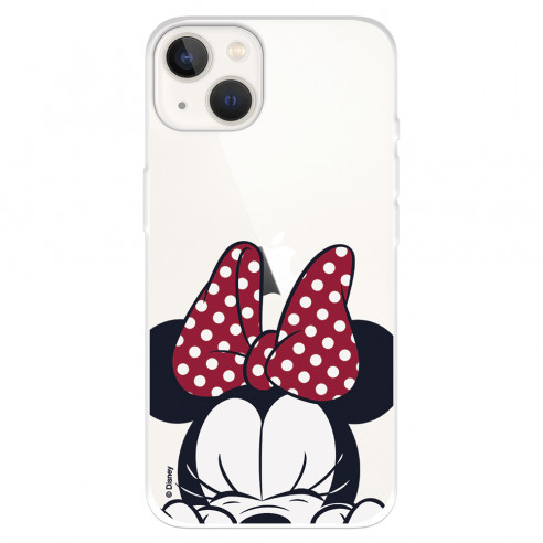 Funda para IPhone 14 Oficial de Disney Minnie Cara - Clásicos Disney