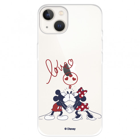 Funda para IPhone 14 Oficial de Disney Mickey y Minnie Love - Clásicos Disney