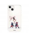 Funda para IPhone 14 Oficial de Disney Mickey y Minnie Love - Clásicos Disney