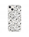 Funda para IPhone 14 Oficial de Peanuts Snoopy siluetas - Snoopy