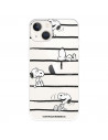 Funda para IPhone 14 Oficial de Peanuts Snoopy rayas - Snoopy