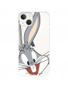 Funda para IPhone 14 Oficial de Warner Bros Bugs Bunny Silueta Transparente - Looney Tunes