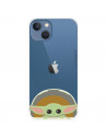 Funda para IPhone 14 Max Oficial de Star Wars Baby Yoda Sonrisas - The Mandalorian