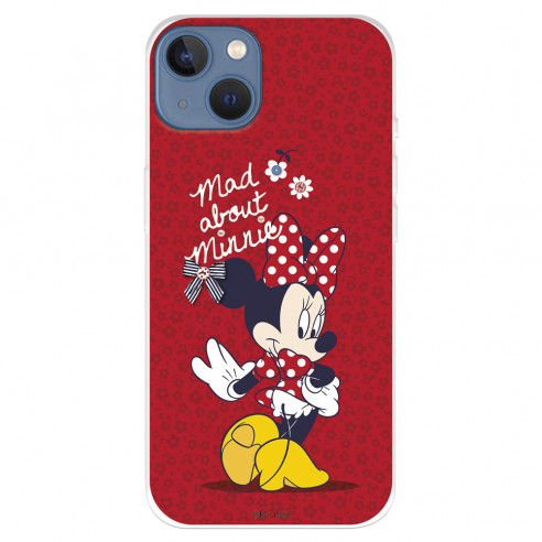 Funda para IPhone 14 Max Oficial de Disney Minnie Mad About - Clásicos Disney