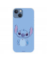 Funda para IPhone 14 Max Oficial de Disney Stitch Azul - Lilo & Stitch