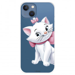 Funda para IPhone 14 Max Oficial de Disney Marie Silueta - Los Aristogatos