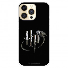 Funda para IPhone 14 Pro Oficial de Harry Potter HP Iniciales - Harry Potter