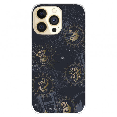 Funda para IPhone 14 Pro Oficial de Harry Potter Insignias Constelaciones - Harry Potter