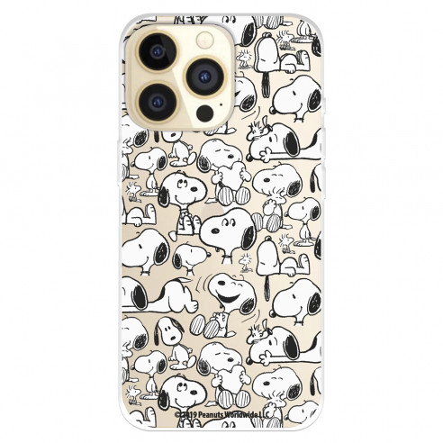 Funda para IPhone 14 Pro Oficial de Peanuts Snoopy siluetas - Snoopy