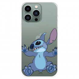 Funda para IPhone 14 Pro Max Oficial de Disney Stitch Trepando - Lilo & Stitch