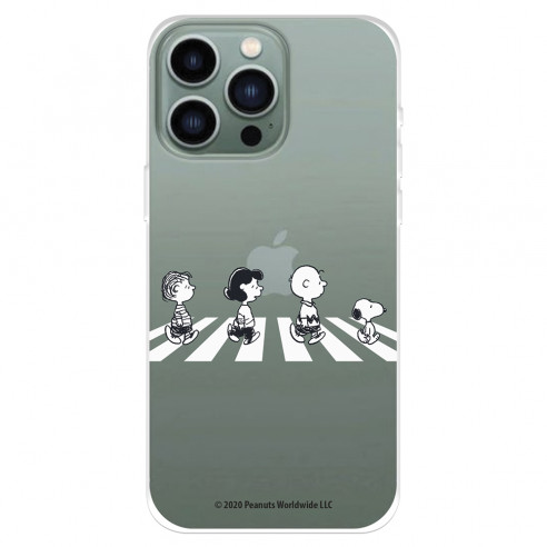 Funda para IPhone 14 Pro Max Oficial de Peanuts Personajes Peatones - Snoopy