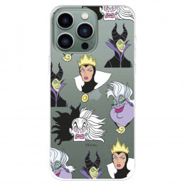 Funda para IPhone 14 Pro Max Oficial de Disney Villanas Patrón - Villanas Disney