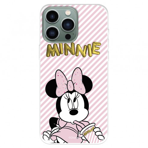 Funda para IPhone 14 Pro Max Oficial de Disney Minnie Cold Balloon - Clásicos Disney