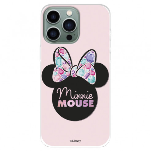 Funda para IPhone 14 Pro Max Oficial de Disney Minnie Pink Shadow - Clásicos Disney