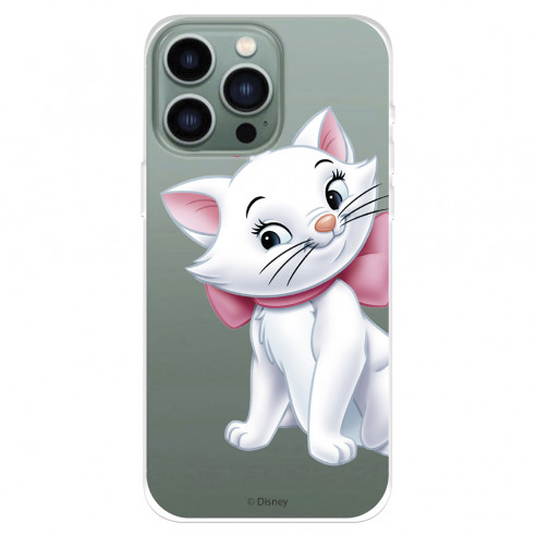 Funda para IPhone 14 Pro Max Oficial de Disney Marie Silueta - Los Aristogatos