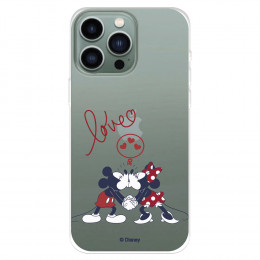 Funda para IPhone 14 Pro Max Oficial de Disney Mickey y Minnie Love - Clásicos Disney