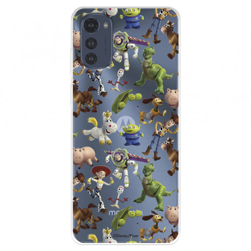 Funda para Motorola Moto E32 Oficial de Disney Muñecos Toy Story Siluetas - Toy Story