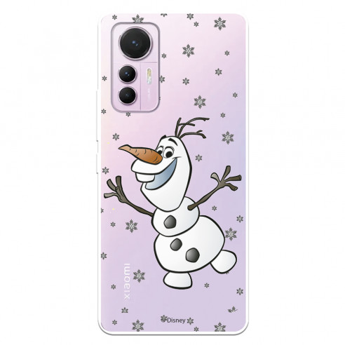 Funda para Xiaomi Mi 12 Lite 5G Oficial de Disney Olaf Transparente - Frozen