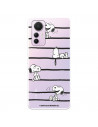 Funda para Xiaomi Mi 12 Lite 5G Oficial de Peanuts Snoopy rayas - Snoopy