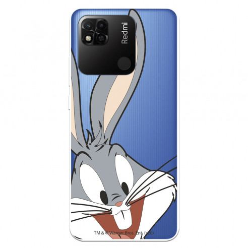 Xiaomi Coque pour Redmi 10A Officielle de Warner Bros Bugs Bunny Silhouette Transparent - Looney Tunes