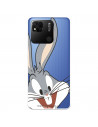 Xiaomi Coque pour Redmi 10A Officielle de Warner Bros Bugs Bunny Silhouette Transparent - Looney Tunes