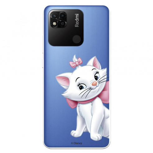 Xiaomi Coque pour Redmi 10A Officielle de Disney Marie Silhouette - Les Aristochats