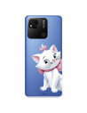 Xiaomi Coque pour Redmi 10A Officielle de Disney Marie Silhouette - Les Aristochats