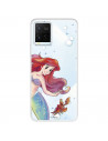 Funda para Vivo Y21 Oficial de Disney Ariel y Sebastián Burbujas - La Sirenita