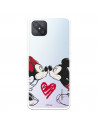 Funda para Oppo A92S Oficial de Disney Mickey y Minnie Beso - Clásicos Disney