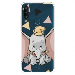 Funda para Alcatel 1SE 2020 Oficial de Disney Dumbo Silueta Transparente - Dumbo