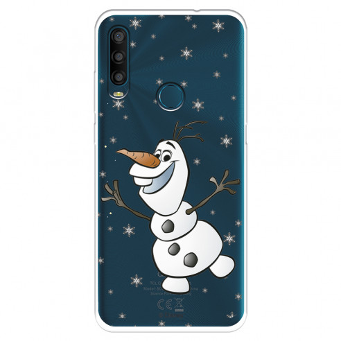 Funda para Alcatel 1SE 2020 Oficial de Disney Olaf Transparente - Frozen