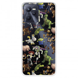 Funda para Realme Narzo 50A Prime Oficial de Disney Muñecos Toy Story Siluetas - Toy Story