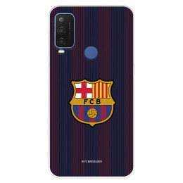 Funda para Alcatel 1 L Pro del FC Barcelona Rayas Blaugrana  - Licencia Oficial FC Barcelona