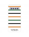 Funda para TCL 10 Plus del Venezia Football Club Fondo Blanco Rayas  - Licencia Oficial Venezia Football Club