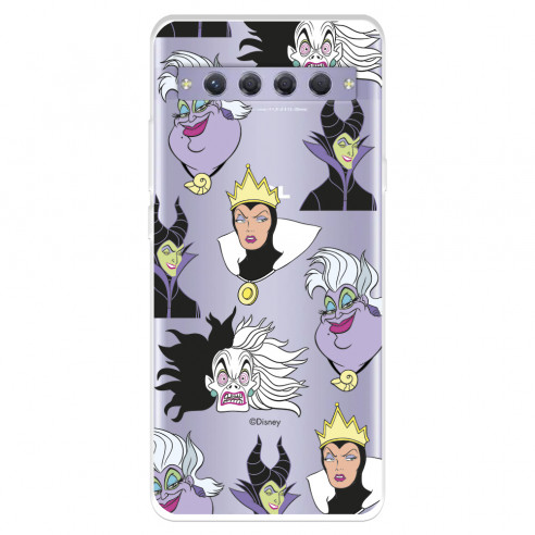 Funda para TCL 10 Plus Oficial de Disney Villanas Patrón - Villanas Disney